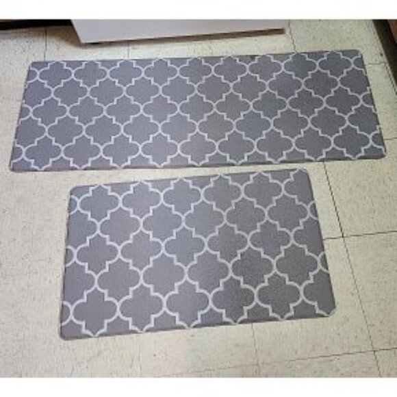 New Kitchen Mat [2 PCS] Cushioned Anti-Fatigue Kitchen Rug, Waterproof Non-Slip - Picture 2 of 2